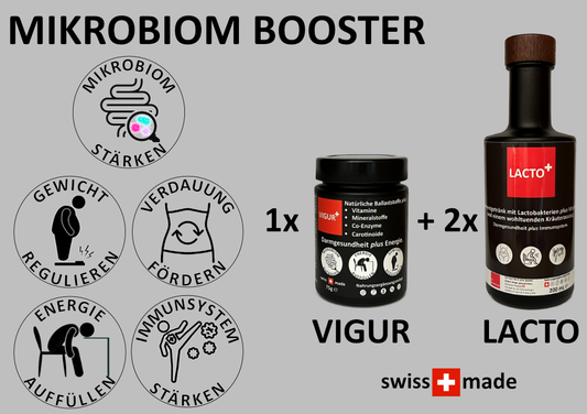 Mikrobiom Booster = 1x VIGUR + 2x LACTO