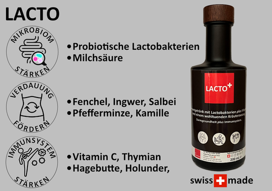 LACTO - Probiotische Milchsäurebakterien & Heilkräuter.